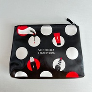 SEPHORA Beauty Pass Print Zip Clutch Organizer Cosmetics Make Up Wash Bag Hadiah Beg