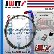 SWITS 90 Degree Front Brake Hose 100cm Motorcycle Brake Hose Model