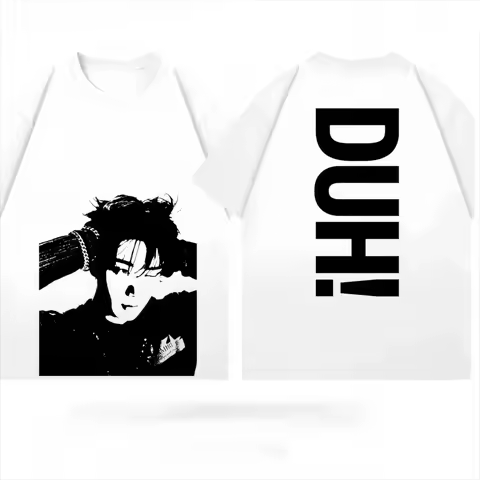 P1Harmony DUH! 8th Mini Album Stage Oversized Graphic Tee Unisex Casual Short Sleeve Fan Souvenir Fo