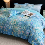 4 Styles 2025 Bed 100 Quilt Cover Thickened Sheet Pure Cotton Sheet High-End Wool Full Spring Autumn
