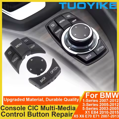 Car Console CIC i-Drive Multimedia Control Button For BMW 1 2 3 4 5 7 X1 X3 X4 X5 X6 E87 E90 E60 E84