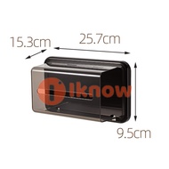 I know Refrigerator magnetic tissue box transparent magnetic 3 colors optional