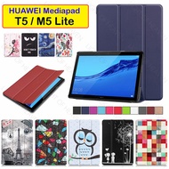 huawei mediapad T5 M5 Lite Case smart flip stand cover casing pu leather case