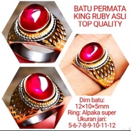 TOP QUALITY A3 GENUINE KING RUBY GEMSTONE RING