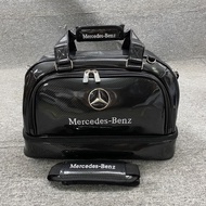 Benzฆ่าเชื้อใหม่ถุงกอล์ฟสองชั้นกระเป๋ารองเท้าผู้ชาย Ms กระเป๋าเสื้อผ้ากีฬากลางแจ้งวัสดุคริสตัลคุณภาพ