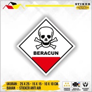 K3 Waste B3 Label Symbol Sticker Toxic Hazmat