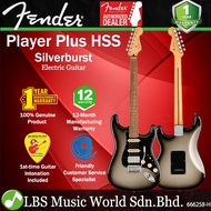 Fender Mexico Player Plus HSS Stratocaster Electric Guitar Pau Ferro Fingerboard - Silverburst