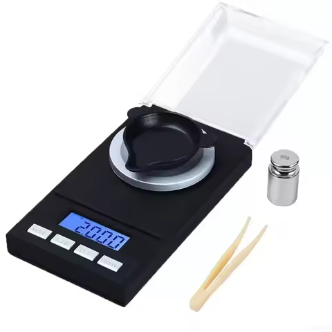 Small Experimental Electronic Balance Scale 0.001g Weighing Powder Medicine Milligrams Diamond Carat