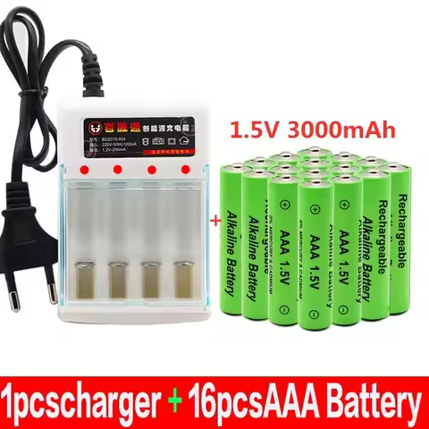 100% New AAA Battery 3000 MAh Rechargeable Battery AAA 1.5 V 3000 MAh Rechargeable New Alcalinas Dru