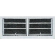 *3 in 1 CASEMENT WINDOW 2'(H) x 4'(W) *Full Set Casement Window. *Include 5mm black glass, grill and