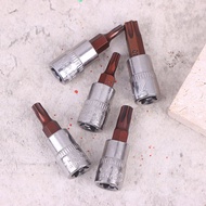 5 Pcs Torx Screwdriver Bits 1/4 Inch Drive Socket Head Tools T15 T20 T25 T30 T40 Socket Wrench Adapt