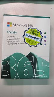 Microsoft 365 Family (一年訂閱計劃；適用於多達 6 位用戶)