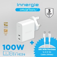 Innergie C10 Duo 100W Macbook Type-C High Power Charger Laptop Power Adapter,  Samsung Fast Charger