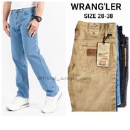 Celana Jeans Panjang Pria Reguler Standar Original Wrengler Cream