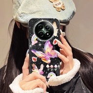 YBD IMD Phone Case For Realme 12 5G Realme 12X 5G Realme 13 5G F29 Pro 5G Dreamy Rainbow Butterfly
