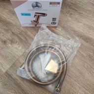 PUB Approval 304 Stainless Steel Rose Gold/Black/Chrome Switchable Spray Bidet Set with 1.2m hose