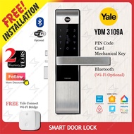 YALE YDM3109A Smart Door Lock (FREE Yale Connect Wi-Fi Bridge) YDM 3109 A / YDM 3109A