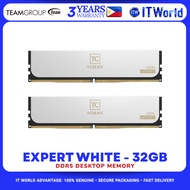 Teamgroup T-Force Expert DDR5 RAM 32GB 2x16GB 6000MHz CL38 Memory White (CTCWD532G6000HC38ADC01) itw