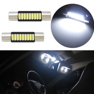 2pcs Super Bright White Car Truck Vanity Mirror Light Sun Visor Lamp Fuse Style 29mm 9-SMD 6614F TS-