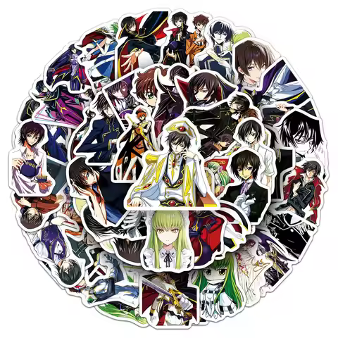 50pcs Japanese Comic Code Geass HD Graffiti Luggage Account Gouka Stationery Stickers