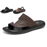 size40-47 high-quality Men slip on Sandal leather Slide for men big size Sandal US11/US12/46/47