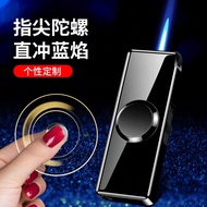 Blue Flame Jet Torch Fidget Spinner Lighter🔥Pemutar Jari (Fidget Spinner) dengan Pemantik Api Biru  