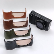 Suitable for Ricoh/Ricoh GRIII Camera Bag Ricoh gr4 Protective Leather Case gr3/4 Half Set Base Acce
