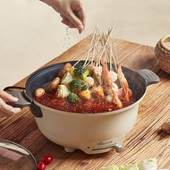 หม้อสุกี้ Bear electric hot pot pot household plug-in multifunctional electric heating frying pan As the Picture One