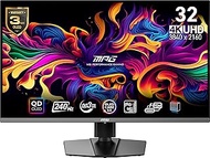 MSI MPG 321URX QD-OLED, 32" 4K UHD Quantum Dot OLED Gaming Monitor, 3840 x 2160, 0.03ms, 240Hz, True