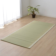 日本池彥IKEHIKO 日本製天然無染藺草除臭涼蓆墊子-88×180cm(4色)-奶茶色