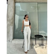 HW ( LUXOYEZ ) INSTANT | PROMTHONG PANTS - BUTTON PANTSHW | HIGH WAIST PANTS THICK, MODERN SCUBAWani