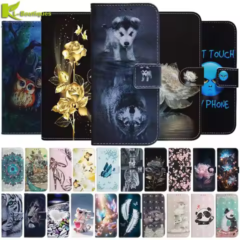 For Motorola Moto G86 G56 Case Animal Painted Leather Wallet Phone Case for Funda Motorola Moto G 86