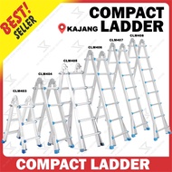 Aluminium Multipurpose Household Ladder COMPACT LADDER 3 STEP (9.5ft) | 4 STEP (13ft) | 5 STEP (16.5