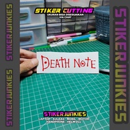 DEATH NOTE LOGO STICKER CUTTING STICKER