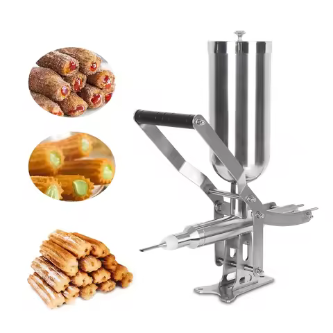 HomeWise 4.5L Manual Jam Filling Machine Stainless Steel Frying Churros Pure Chocolate Maker Cream S