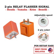 2-pin Relay flasher adjustable relay for signal universal motorcycle MY