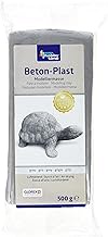 Glorex 6 1780 730 Concrete Plast, 500 g in Concrete Grey, Air-Hardening Modelling Clay with Concrete