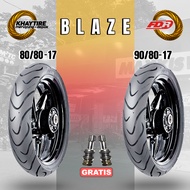 FDR BLAZE 80/80-17 + 90/80-17 Tubeless Motorcycle Tire Package Motorcycle Tyre