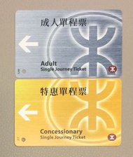 MTR地鐵車票