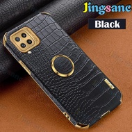 Jingsanc Ốp Lưng Cho Samsung Galaxy M53 5G/M33 5G Ốp Lưng Điện Thoại Silicon TPU Mềm Da Cá Sấu Với G