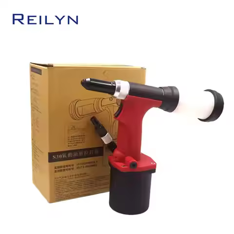 1/4" Pneumatic Rivet Gun S30 Professional Hydraulic Air Rivet Gun Self Suction Style Industrial Rive