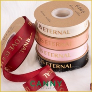 RIBBON SATIN ROMAN MATERIAL WORDING LOVE IS ETERNAL GIFT PRESENT DECORATION