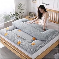 Memory Foam Mattress Thick Sherpa Mattress, Foldable Tatami-mat, 100% Cotton Fabric, Reversible, Breathable, Skin-friendly, Gift For Family, For Home, Dormitory, For All Seasons (Color : B, Size : 2