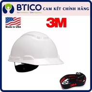 White 3M H-701R safety helmet, adjustable helmet cage, super hard ABS plastic, 3M 1990 helmet strap 