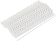 MECCANIXITY Fiber Reed Diffuser Sticks 200x3mm for Aroma Fragrance Essential Oil, White Pack of 100
