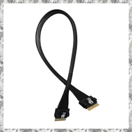 [I O J E] PCIE4.0x8 SFF8654 to SFF8654 Male to Male Data Cable Slimsas 8X SFF8654 X8 GEN4 Cable for 