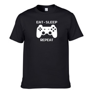 EAT SLEEP GAME REPEAT (2XS to 7XL) Playstation PS Gaming Slogan Statement Funny Fun UNISEX T-SHIRT