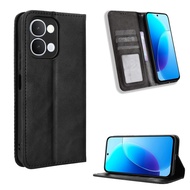 Casing for Vivo Y31D 4G Vintage Flip Cover for Vivo Y500i 5G Magnetic Business Wallet Case PU Leathe