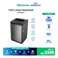 [FREE Installation] Hisense Top Load Washing Machine 立式洗衣机 (8kg) Silver - WTAG8511T