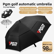 PGM GOLF Golf Umbrella YS008 | 125 cm Black Sun Protection UV Protection